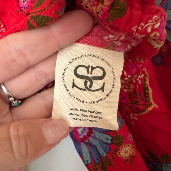 Spell Red Floral Blouse - Picture 6 of 9